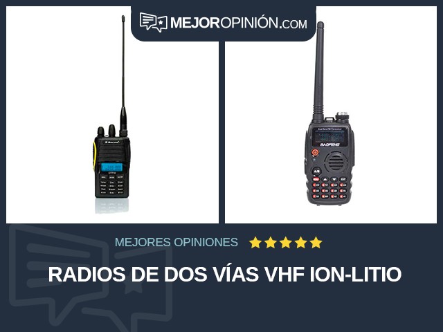 Radios de dos vías VHF Ion-litio