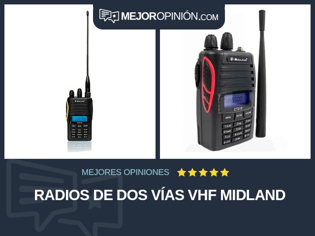 Radios de dos vías VHF Midland