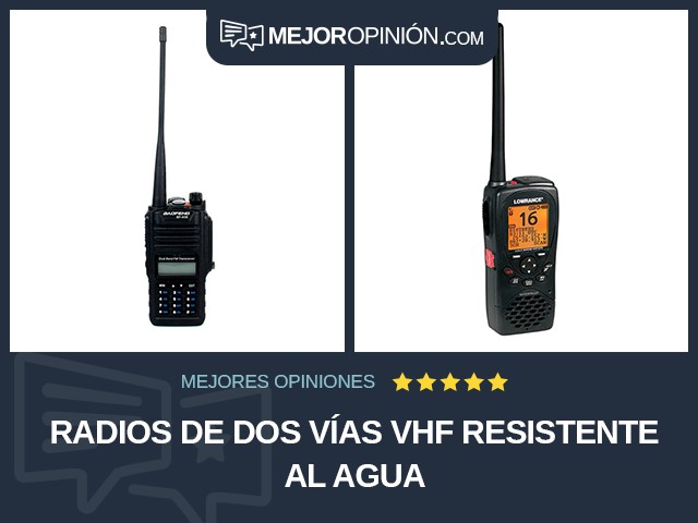 Radios de dos vías VHF Resistente al agua