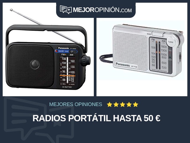 Radios Portátil Hasta 50 €