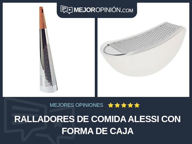 Ralladores de comida Alessi Con forma de caja