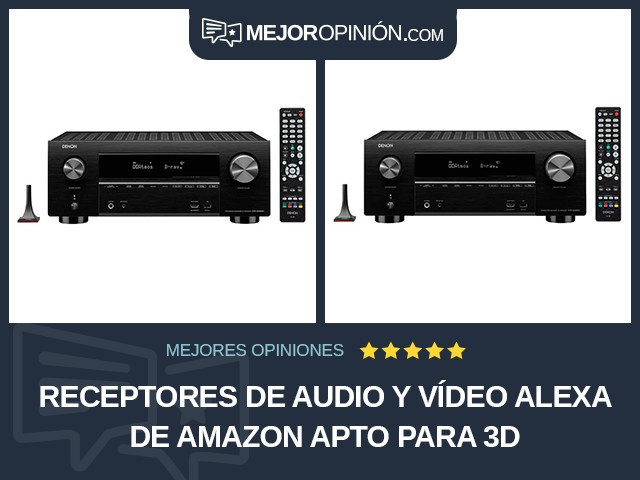Receptores de audio y vídeo Alexa de Amazon Apto para 3D