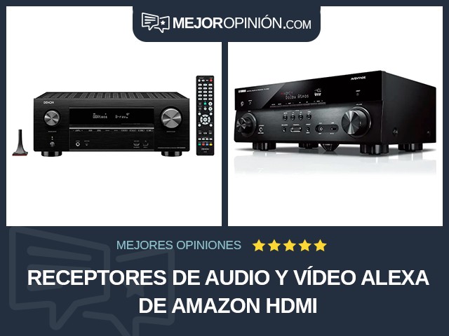 Receptores de audio y vídeo Alexa de Amazon HDMI