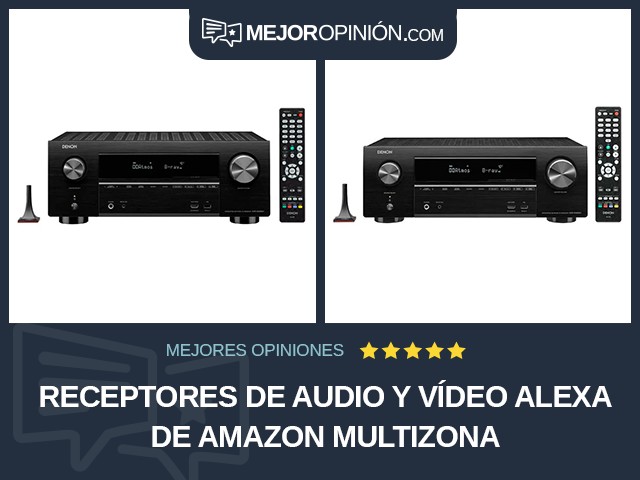 Receptores de audio y vídeo Alexa de Amazon Multizona