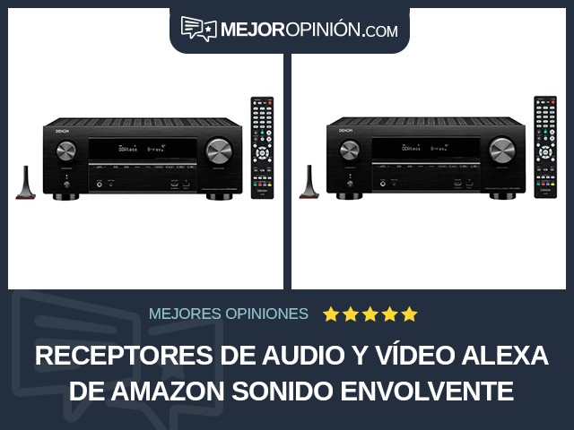 Receptores de audio y vídeo Alexa de Amazon Sonido envolvente