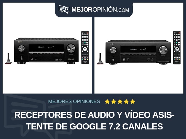 Receptores de audio y vídeo Asistente de Google 7.2 canales