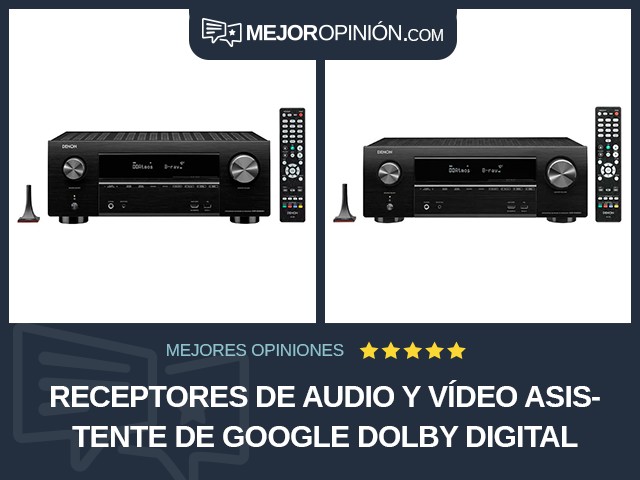 Receptores de audio y vídeo Asistente de Google Dolby Digital Plus