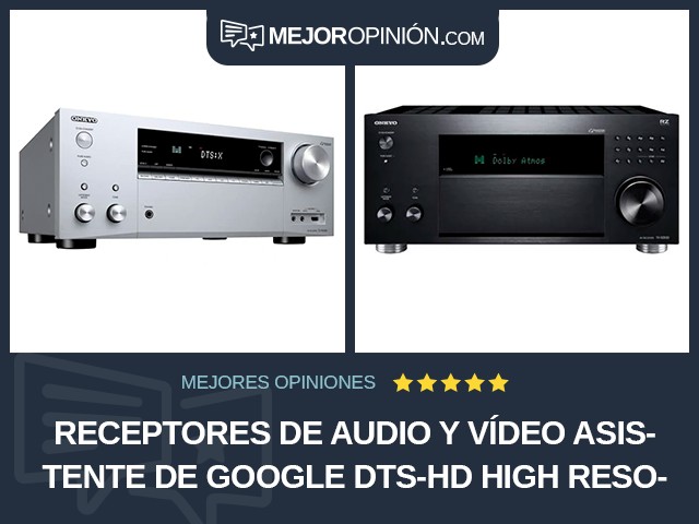 Receptores de audio y vídeo Asistente de Google DTS-HD High Resolution