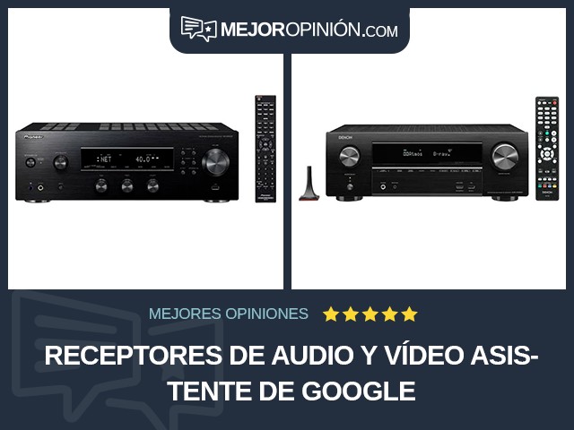 Receptores de audio y vídeo Asistente de Google