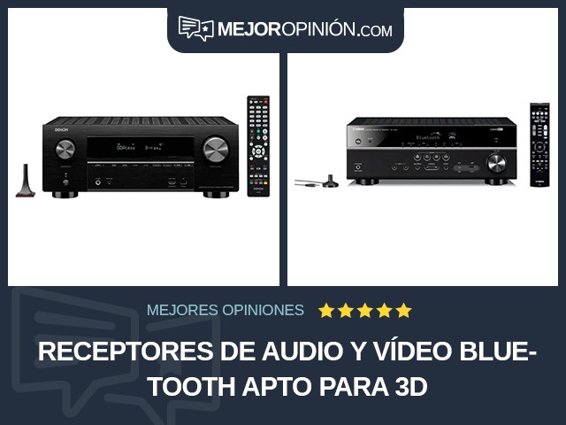 Receptores de audio y vídeo Bluetooth Apto para 3D