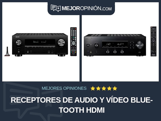 Receptores de audio y vídeo Bluetooth HDMI