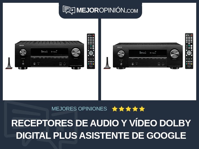 Receptores de audio y vídeo Dolby Digital Plus Asistente de Google