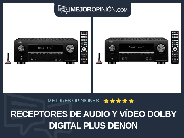 Receptores de audio y vídeo Dolby Digital Plus Denon