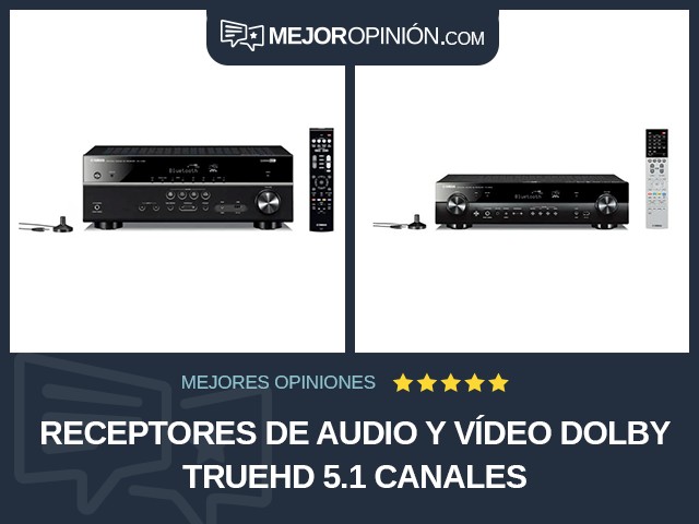 Receptores de audio y vídeo Dolby TrueHD 5.1 canales