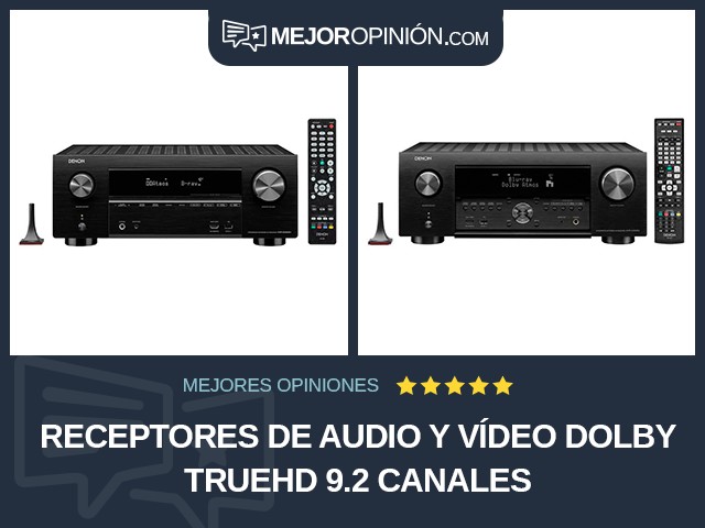 Receptores de audio y vídeo Dolby TrueHD 9.2 canales