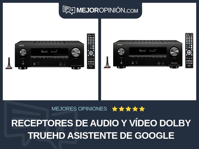 Receptores de audio y vídeo Dolby TrueHD Asistente de Google