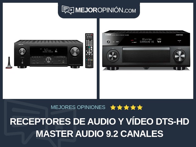 Receptores de audio y vídeo DTS-HD Master Audio 9.2 canales
