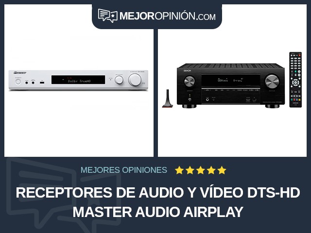Receptores de audio y vídeo DTS-HD Master Audio AirPlay