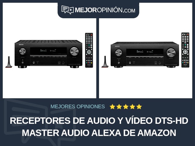 Receptores de audio y vídeo DTS-HD Master Audio Alexa de Amazon