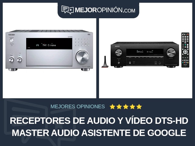 Receptores de audio y vídeo DTS-HD Master Audio Asistente de Google