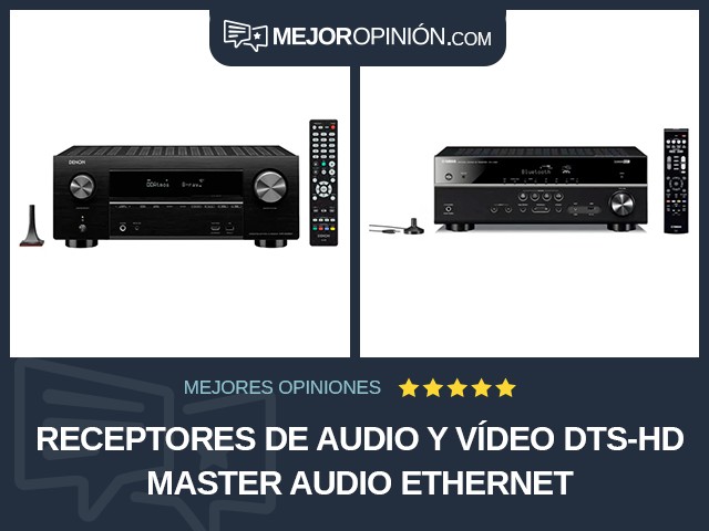 Receptores de audio y vídeo DTS-HD Master Audio Ethernet