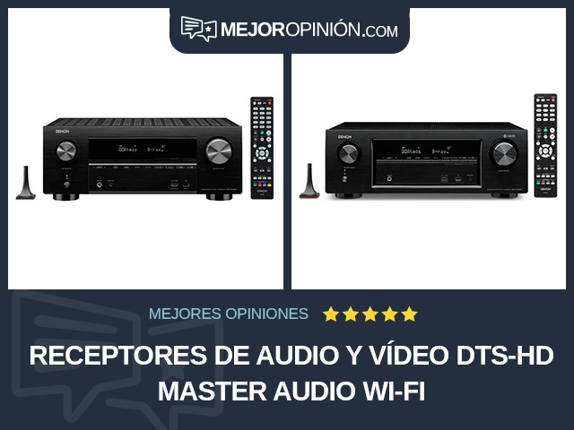 Receptores de audio y vídeo DTS-HD Master Audio Wi-Fi