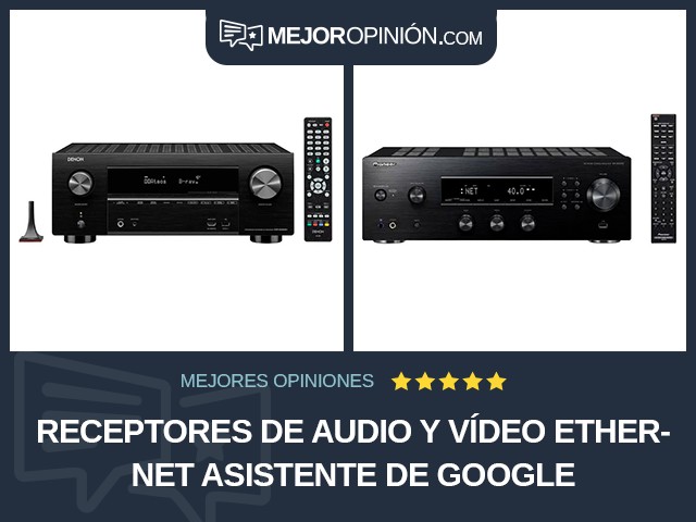 Receptores de audio y vídeo Ethernet Asistente de Google