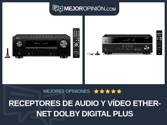 Receptores de audio y vídeo Ethernet Dolby Digital Plus