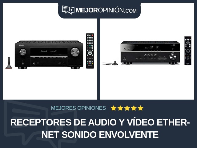 Receptores de audio y vídeo Ethernet Sonido envolvente