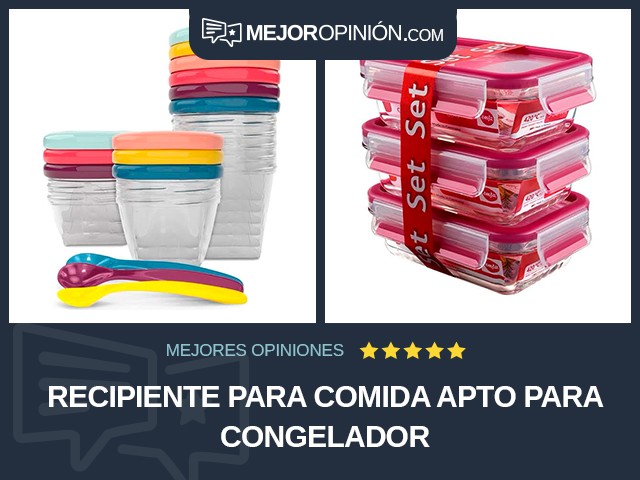 Recipiente para comida Apto para congelador