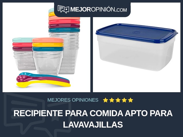 Recipiente para comida Apto para lavavajillas