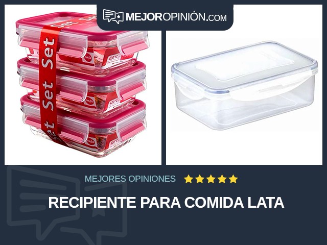 Recipiente para comida Lata