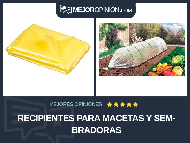 Recipientes para macetas y sembradoras