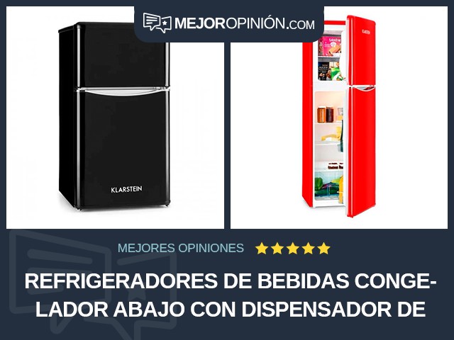 Refrigeradores de bebidas Congelador abajo Con dispensador de hielo