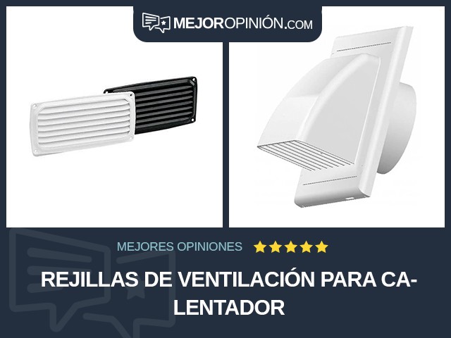 Rejillas de ventilación para calentador