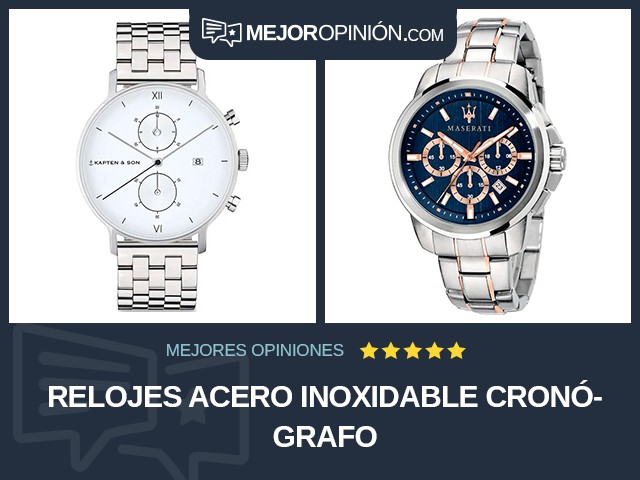 Relojes Acero inoxidable Cronógrafo