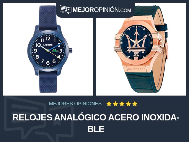 Relojes Analógico Acero inoxidable