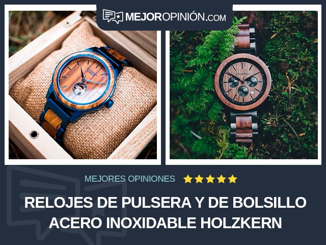 Relojes de pulsera y de bolsillo Acero inoxidable Holzkern