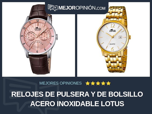 Relojes de pulsera y de bolsillo Acero inoxidable Lotus