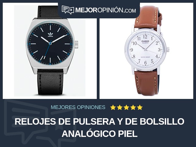 Relojes de pulsera y de bolsillo Analógico Piel