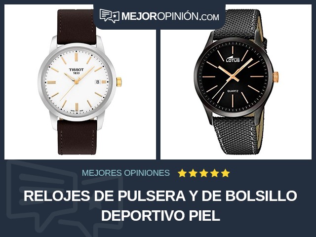 Relojes de pulsera y de bolsillo Deportivo Piel