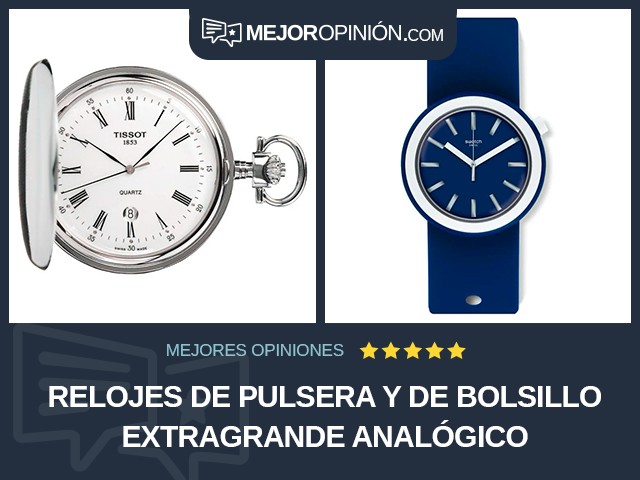 Relojes de pulsera y de bolsillo Extragrande Analógico