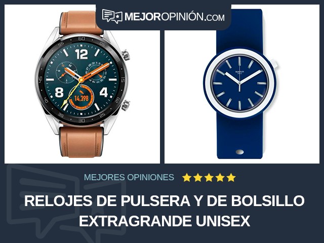 Relojes de pulsera y de bolsillo Extragrande Unisex