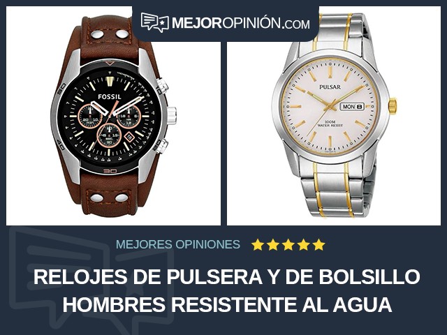 Relojes de pulsera y de bolsillo Hombres Resistente al agua