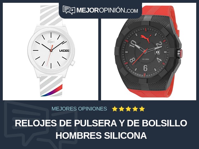 Relojes de pulsera y de bolsillo Hombres Silicona