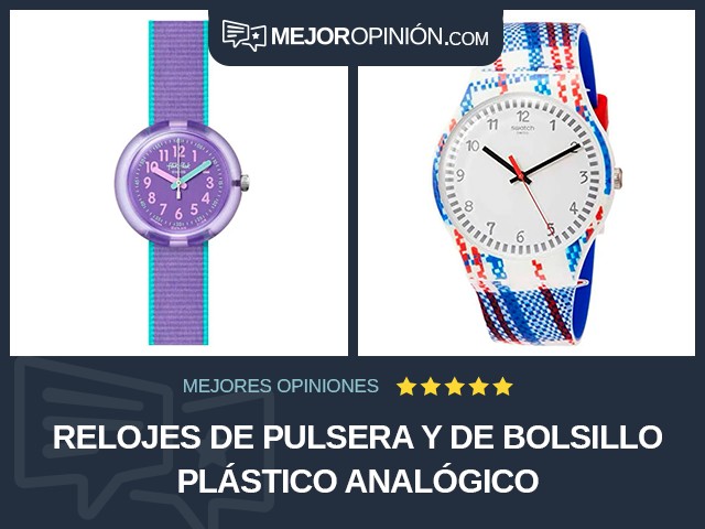 Relojes de pulsera y de bolsillo Plástico Analógico