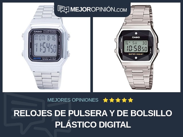 Relojes de pulsera y de bolsillo Plástico Digital