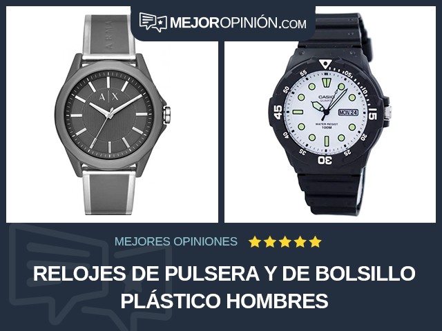 Relojes de pulsera y de bolsillo Plástico Hombres