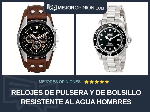 Relojes de pulsera y de bolsillo Resistente al agua Hombres