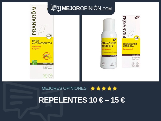 Repelentes 10 € – 15 €